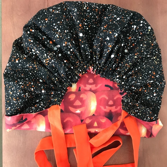Scrub CAP/HAT *Reversible *Long Ties *Halloween - Picture 10 of 16